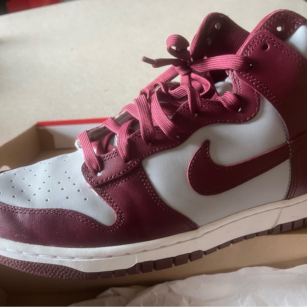 Nike Dunk Maroon and Grey